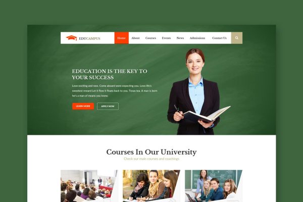 Educampus – Education & University HTML Template Education & University