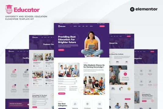 Educator – University & School Education Elementor Template Kit
