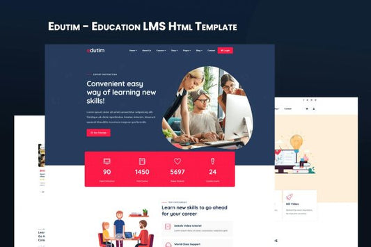 Edutim – Education LMS Html Template Education LMS Html Template