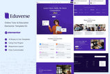 Eduverse – Online Tutor & Education Elementor Template Kit