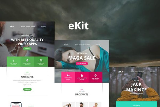 eKit Mail 80+ Modules Email Templates eKit Mail – Multipurpose Responsive E-mail Templates is a Modern and Clean Design email templates.