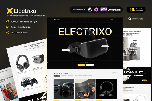 Electrixo – E-Commerce Electronics Store Elementor Template Kit