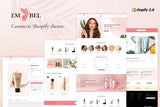 Embel - Beauty Store, Cosmetic Shop Shopify Theme Skincare and Cosmetics eCommerce Shopify Theme. Makeup, Beauty care, Salon and Massage Spa Websites.