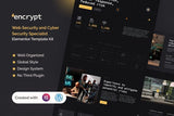 Encrypt – Cyber Security Specialist Elementor Pro Template Kit