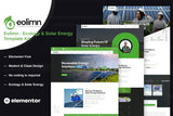 Eolimn – Ecology & Solar Energy Elementor Template Kit