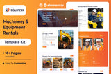 Equipzer – Machinery & Equipment Rentals Elementor Template Kit