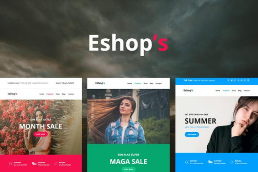 Eshop’s Mail – 8 Unique Responsive Email set Eshop’s Mail – Responsive Email Templates is a Modern and Clean Design email templates.