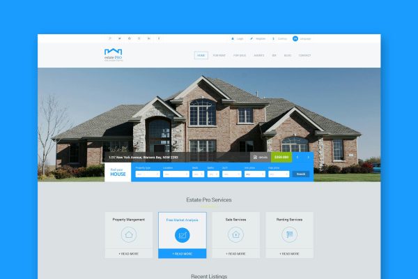 Estate Pro – Real Estate HTML Template Real Estate HTML Template