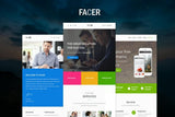 FACER – Responsive E-mail Templates set FACER – Responsive Email Templates Bundle 2 Different Templates + 2 Notification.