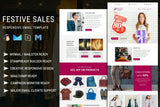 Festive Sales – Responsive Email Template Best email templates to multiple your leads & empower your business