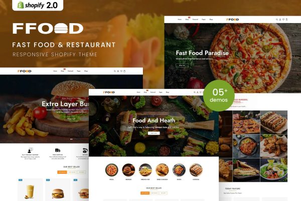 FFood - Fast Food & Restaurant Shopify 2.0 Theme Fast Food & Restaurant Responsive Shopify 2.0 Theme