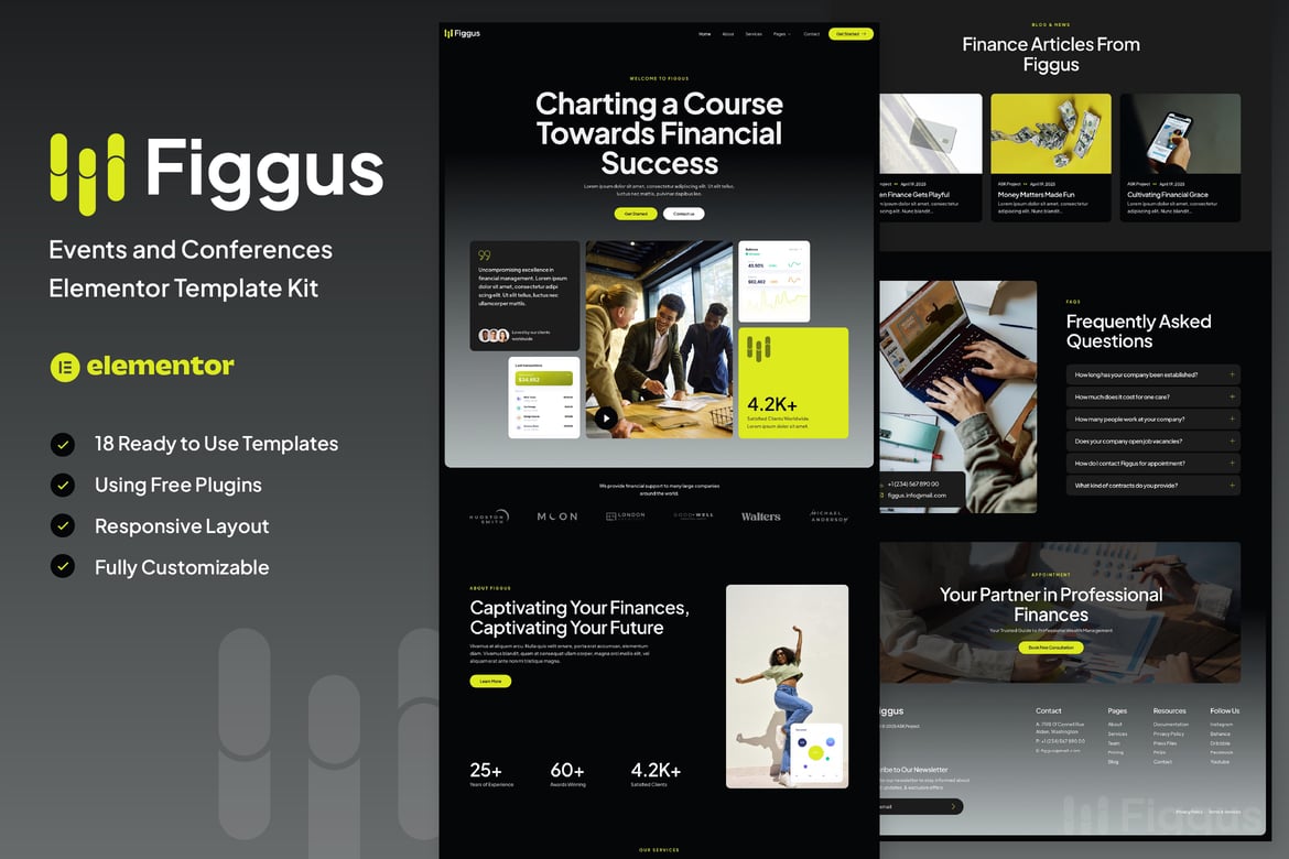 Figgus – Finance & Investment Elementor Template Kit