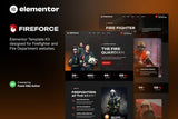 Fireforce – Firefighter & Fire Department Elementor Template Kit