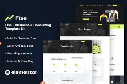 Fise – Business & Consulting Elementor Template Kit