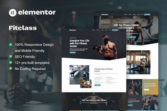 FitClass – Fitness & Gym Services Elementor Template Kit