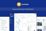 FlatDash – Business CRM Dashboard Application Multi-Purpose Business CRM Responsive Dashboard Application Template