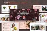 Florie - Flower Shop, Florist Store Shopify Theme Flower Bouquet, Online flower bokeh delivery Store Websites. Responsive Cakes, Gifts and Flower Shop