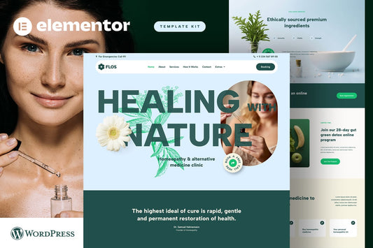 Flos – Alternative Medicine & Holistic Health Elementor Template Kit