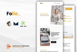 Folio – Portfolio Responsive Email Template Create beautiful responsive e-mail templates for promoting your personal work, business & services