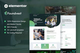 FoundVest – Finance & Investment Elementor Pro Template Kit
