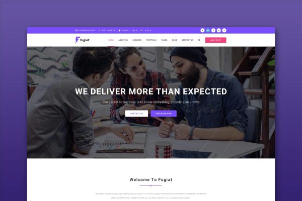 Fugiat – Material Design HTML Template Material Design