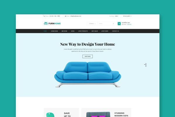 Furnhome – Furniture Shop eCommerce HTML Template Furniture Shop eCommerce