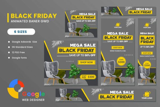 Furniture Black Friday Sale HTML5 Banner Ads GWD Furniture Black Friday Sale HTML5 Banner Ads GWD