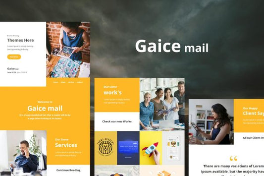 Gaice Mail – Responsive E-mail Template Gaice Mail – Responsive E-mail Template is a Modern and Clean Design email template.