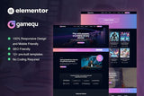 Gamequ – Game Publisher Elementor Pro Template Kit