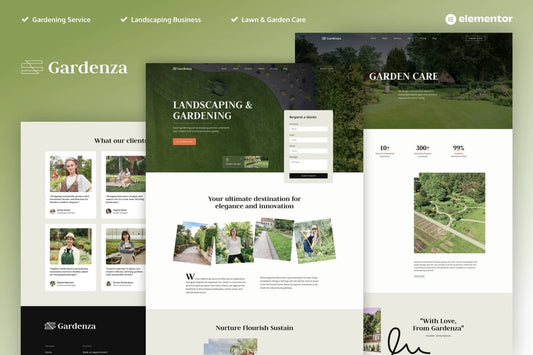 Gardenza – Gardening & Landscaping Elementor Pro Template Kit