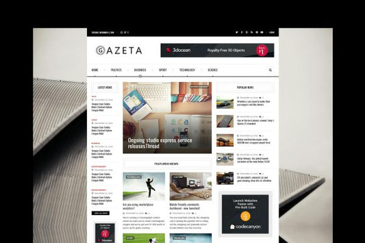 Gazeta 2 – Responsive News HTML Template Magazine & Blog