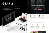 Gear 2 – Responsive Email + Themebuilder Access High quality responsive email newsletter template | MailChimp | Campaign Monitor supported
