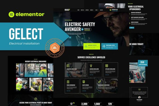 Gelect – Electrical Installation & Maintenance Elementor Template Kit