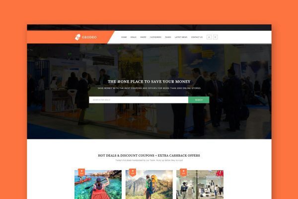 Geodeo – Coupon & Deals HTML Template Coupon & Deals