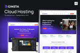 Ginsta – Cloud Hosting Company Elementor Template Kit