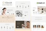 Glowish - Beauty Store Shopify Theme Skincare and Cosmetics eCommerce Shopify Theme. Makeup, Beauty care, Salon and Massage Spa Websites.