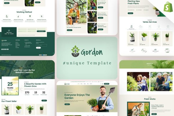 Gordon - Responsive Gardening Shop Shopify Theme Garden Materials, Seeds, Plants, Potting Equipment’s, Soil, fertilizers & Landscaping ecommerce.
