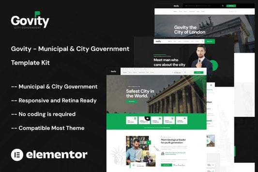 Govity – Municipal & Government Elementor Template Kit