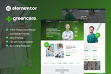 GreenCare – Medical Services Elementor Pro Template Kit