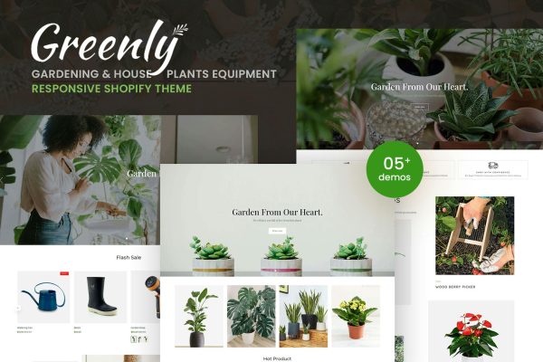 Greenly - Gardening & Houseplants Equipment Gardening & Houseplants Equipment Responsive Shopify Theme