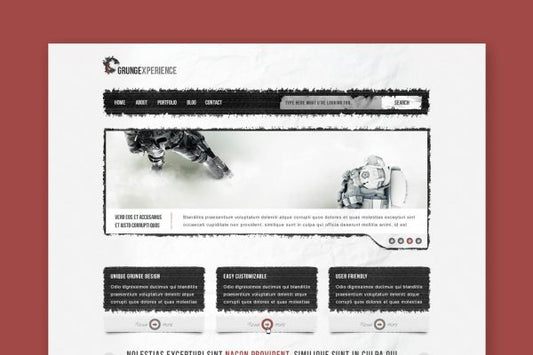 Grungexperience – Premium HTML Template Grunge Style HTML Template