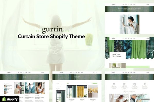 Gurtin - Windows Curtains & Blinds Store Shopify Interior & Exterior Designs, furniture, Blinds, Decoration single, Windows ecommerce store, 2.0.