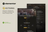 Gutama ? Music Composer & Producer Elementor Template Kit