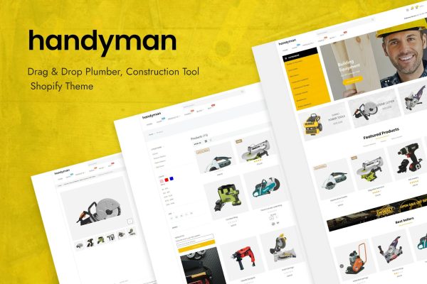 Handyman Plumber, Construction Tools Shopify Theme Plumber, Construction Tools Shopify Theme