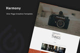 Harmony – Animated One-Page HTML 5 Template Minimal and elegant One page Template.