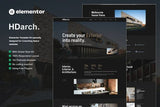 HDarch – Architecture & Interior Elementor Template Kit