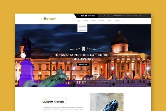 History- Museum & Exhibition HTML Template Museum & Exhibition