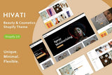 Hiyati - Beauty & Cosmetics Shopify Theme Drag & Drop Shopify Theme Sections Nail Hair Skin Care Cosmetics Beauty Products Clean, Elegant