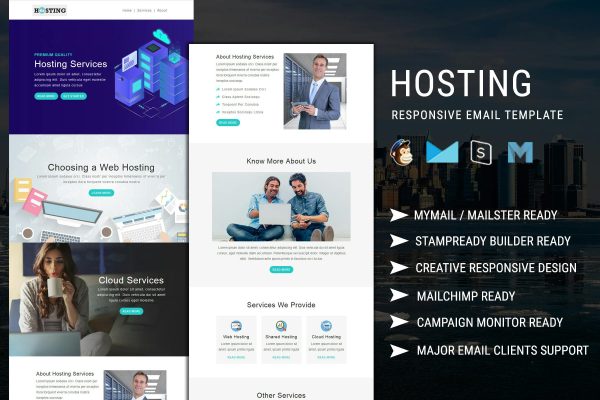 Hosting – Multipurpose Responsive Email Template Best Hosting Email Template