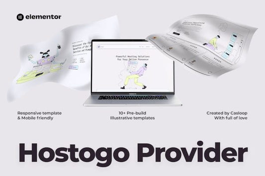Hostogo – Hosting Provider Elementor Template Kit